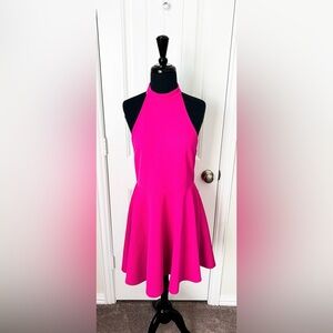 MINKPINK Hot Pink Halter Dress Size Large